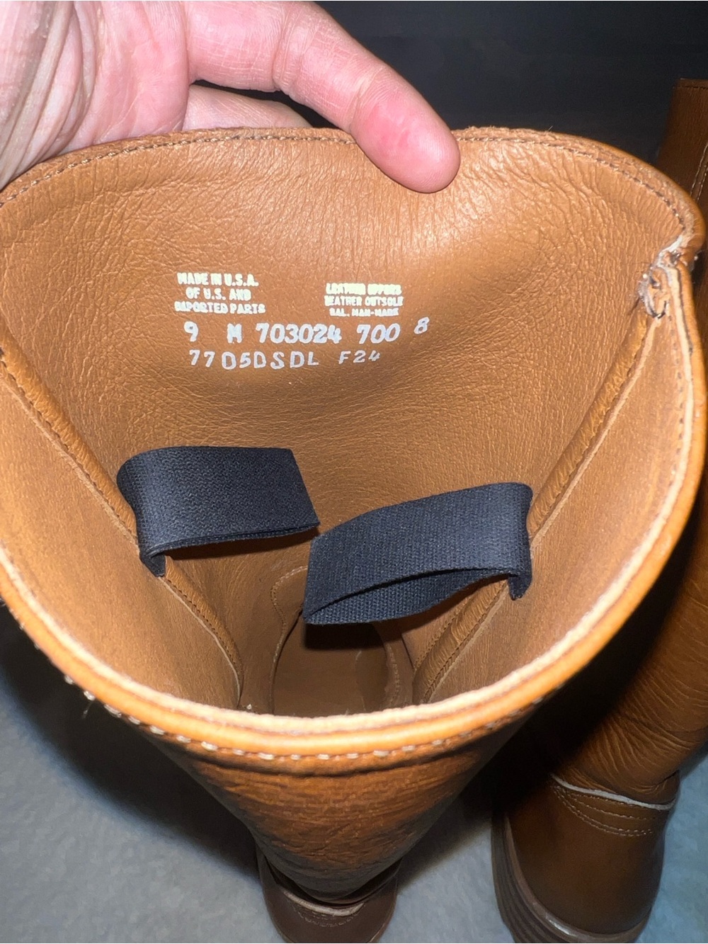 Frye Campus Boots in Saddle Brown Cognac Leather - WORN ONCE excellent preowned - Picture 4 of 12